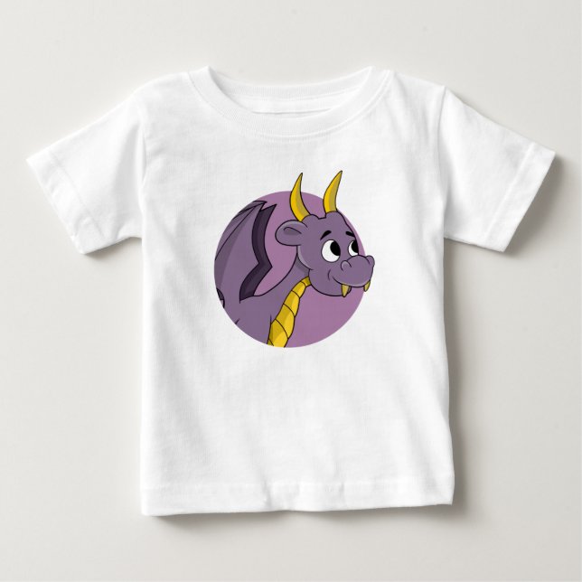 Purple dragon cartoon baby T-Shirt (Front)