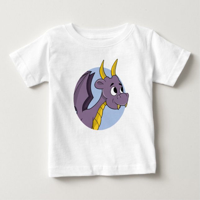 Purple dragon cartoon baby T-Shirt (Front)