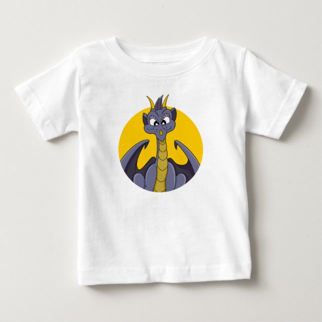 Purple dragon cartoon baby T-Shirt (Front)