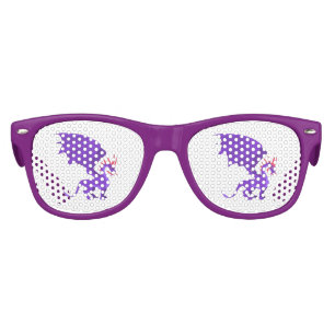 Purple dragon cartoon kids sunglasses
