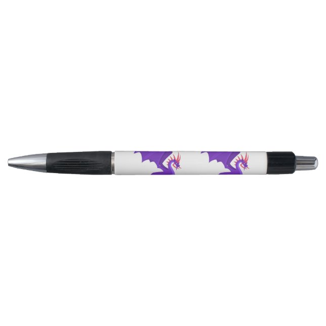 Purple dragon cartoon pen (Front)