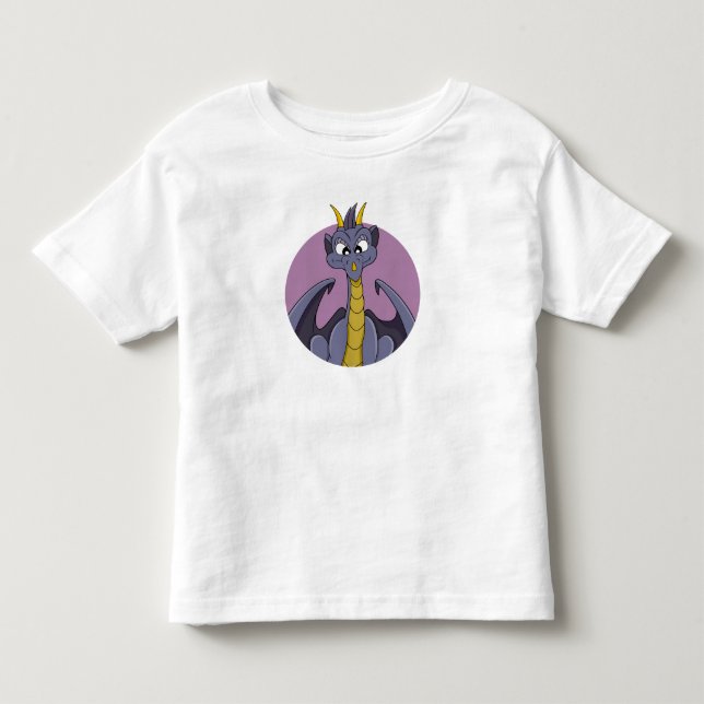 Purple dragon cartoon toddler t-shirt (Front)