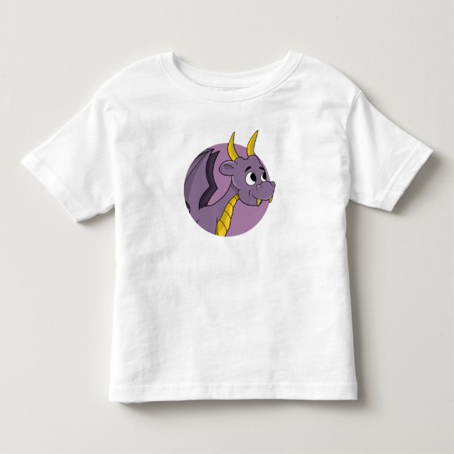 Purple dragon cartoon toddler t-shirt (Front)