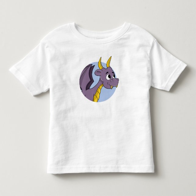 Purple dragon cartoon toddler t-shirt (Front)