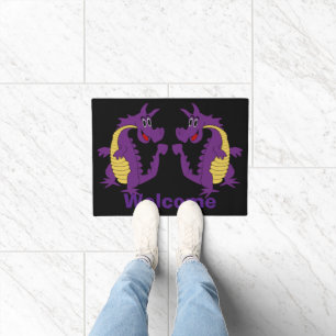 Purple Dragon Design Doormat