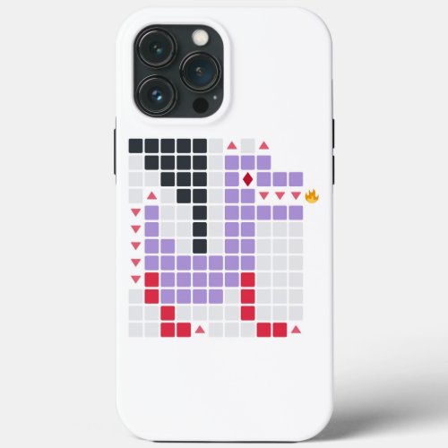 Purple Dragon Emoji Art iPhone 13 Pro Max Case