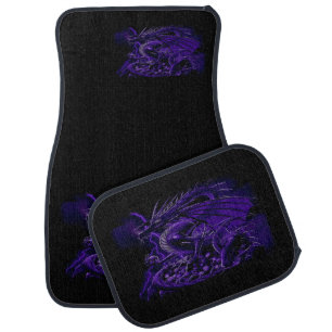 Purple Dragon Fantasy Car Floor Mat