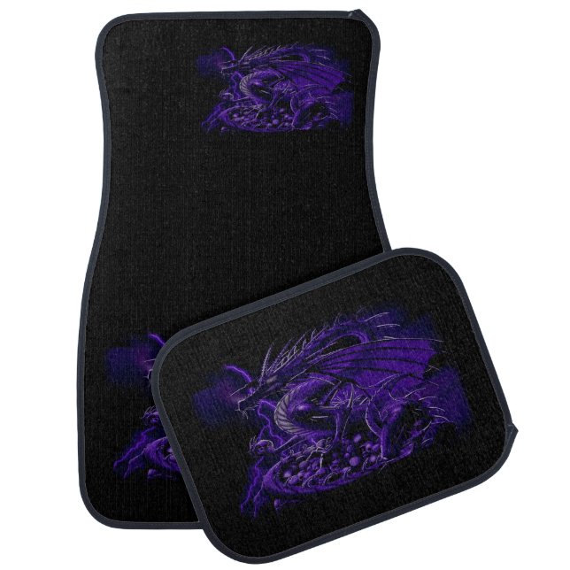 Purple Dragon Fantasy Car Floor Mat (Set)