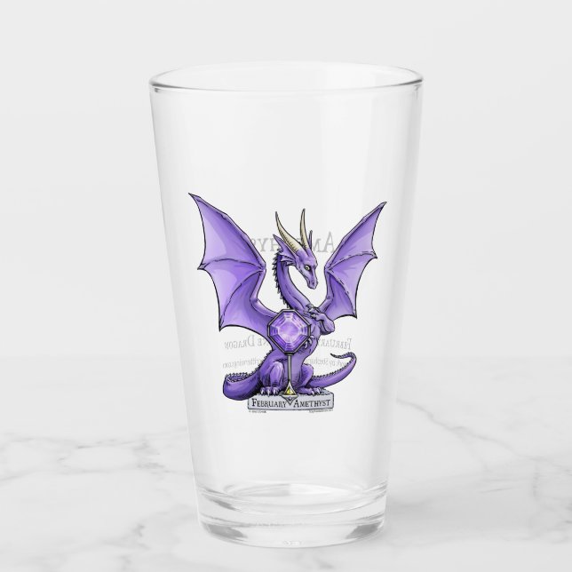 Purple Dragon: February’s Birthstone Amethyst Glass (Front)