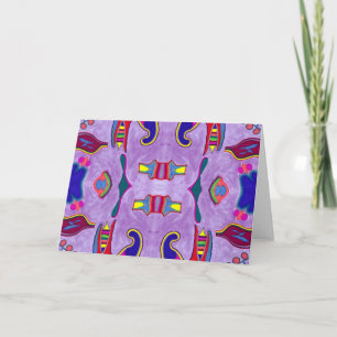 Purple Dragon Greeting Card