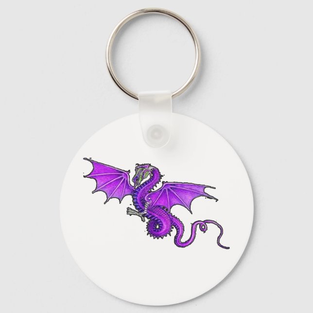 Purple Dragon Keychain (Front)