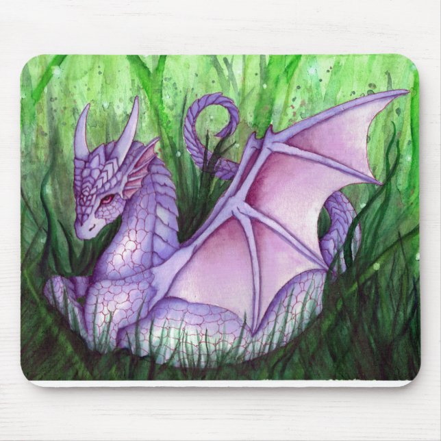 Purple Dragon Mouse Pad (Front)