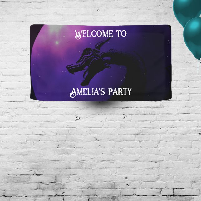 Purple Dragon Personalized Banner (Creator Uploaded)