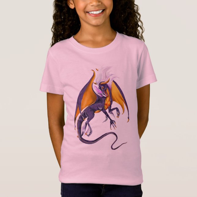 Purple Dragon plain Trans T-Shirt (Front)