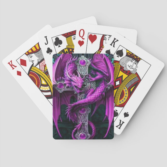 Purple Dragon Poker Cards (Back)