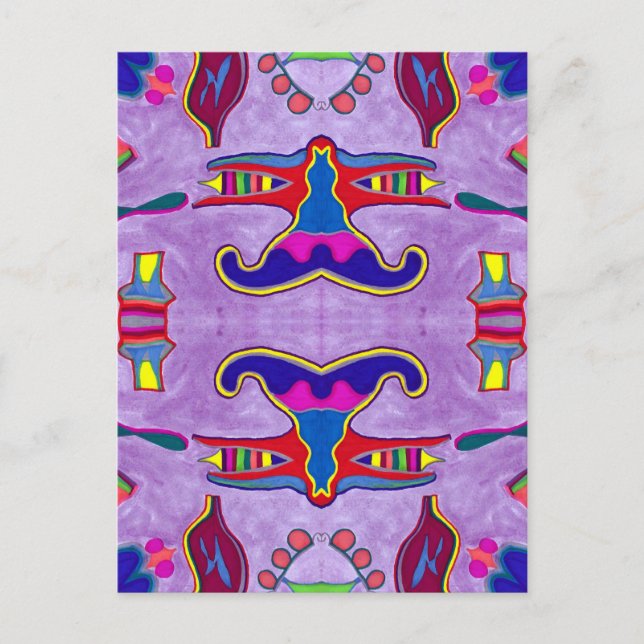 Purple Dragon Postcard (Front)