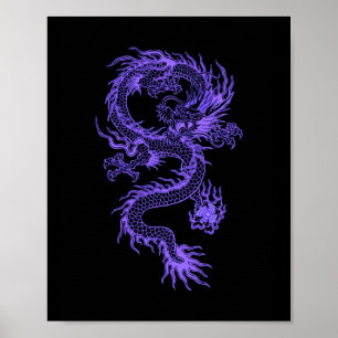 Purple Dragon Poster