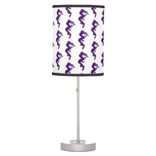 Purple dragon table lamp
