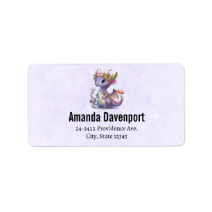 Purple Dragon with Elegant Crown Label