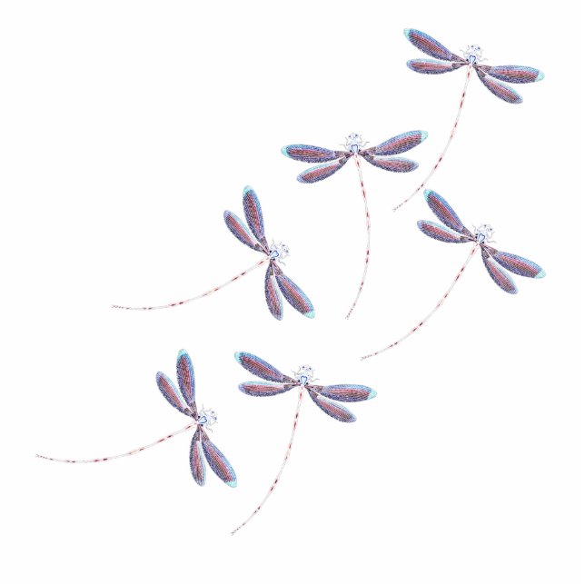 Purple dragonflies magnet (Front)