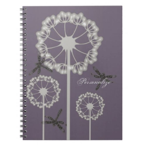 Purple Dragonflies Notebook