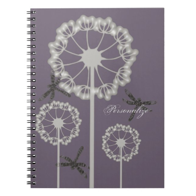 Purple Dragonflies Notebook (Front)
