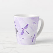 Purple Dragonflies, Personalized Coffee Mugs (Right Angle)