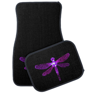 Purple Dragonfly Car Mats