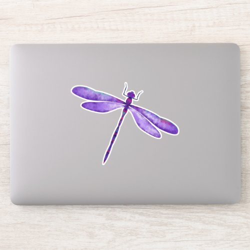 Purple Dragonfly Custom _ Cut Vinyl Sticker