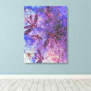 Purple Dragonfly Haze Canvas Print