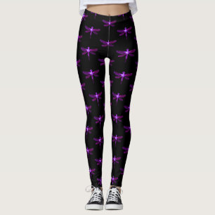 Purple Dragonfly Leggings