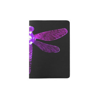 Purple Dragonfly Passport Holder