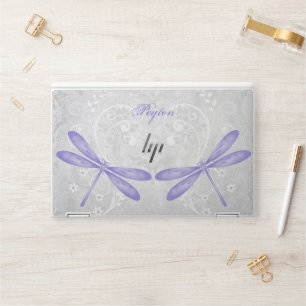 Purple Dragonfly Personalized HP Laptop Skin