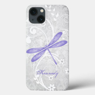 Purple Dragonfly Personalized iPhone X case