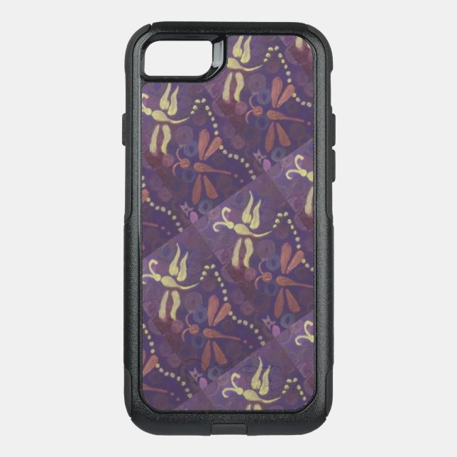 purple dragonfly phone case (Back)