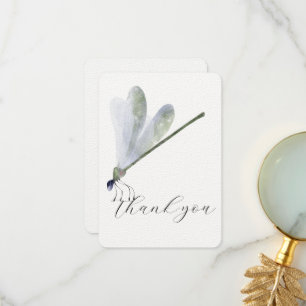 Purple Dragonfly Thank You Card