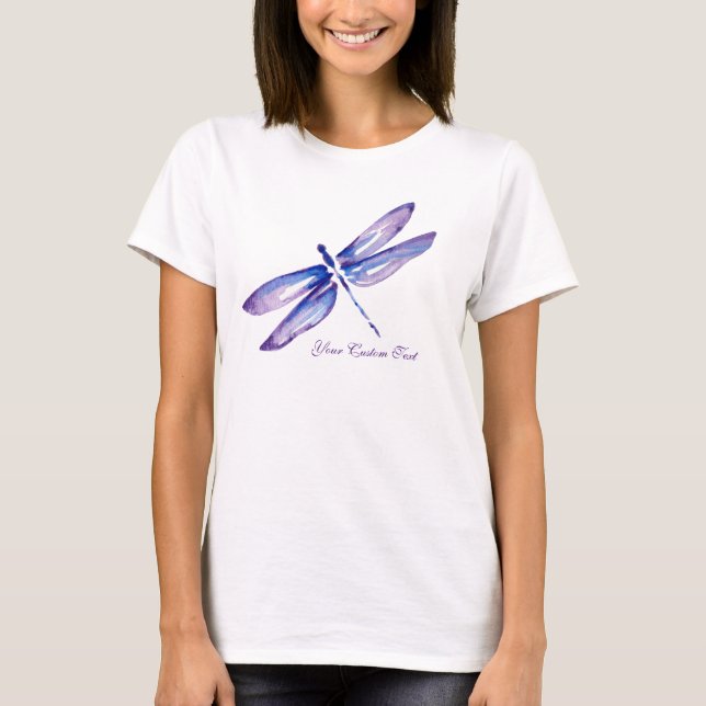 Purple Dragonfly Womens Tshirts | Unique Gifts (Front)