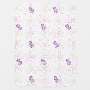 Purple Dragons Stroller Blanket