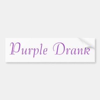 Purple Drank Bumper Sticker