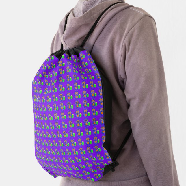 Purple Drawstring Backpack (Insitu)
