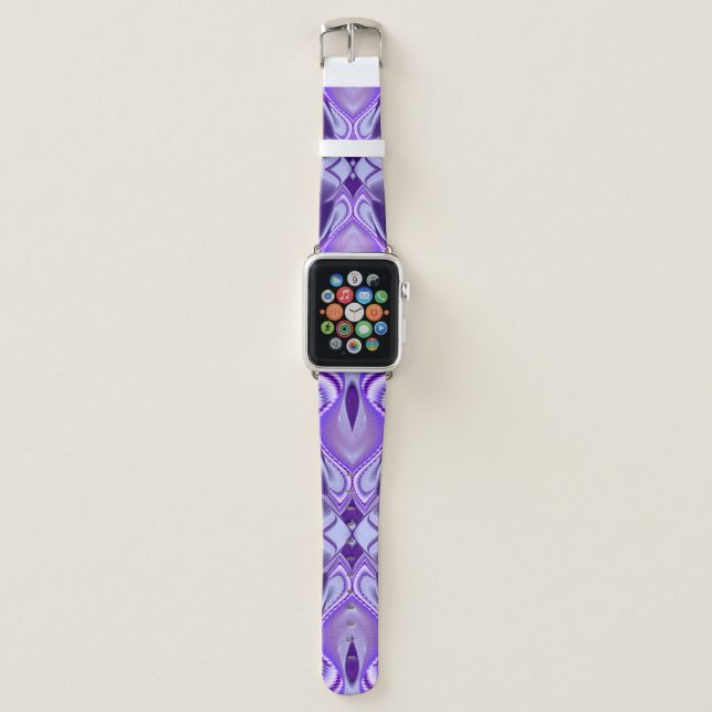 Purple Dream , Abstract Fantasy Rainbow-Art Apple Watch Band (Front)