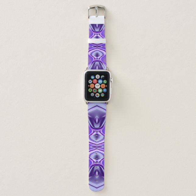 Purple Dream , Abstract Fantasy Rainbow-Art Apple Watch Band (Front)