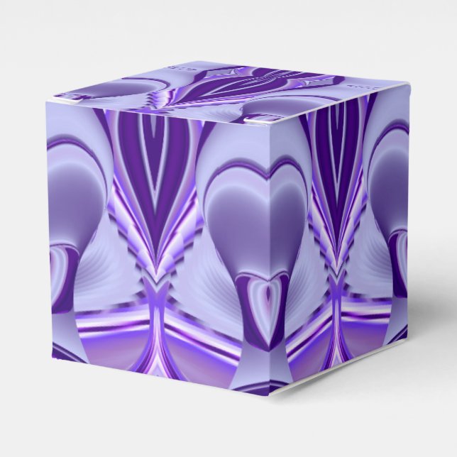 Purple Dream , Abstract Fantasy Rainbow-Art Favor Boxes (Front Side)