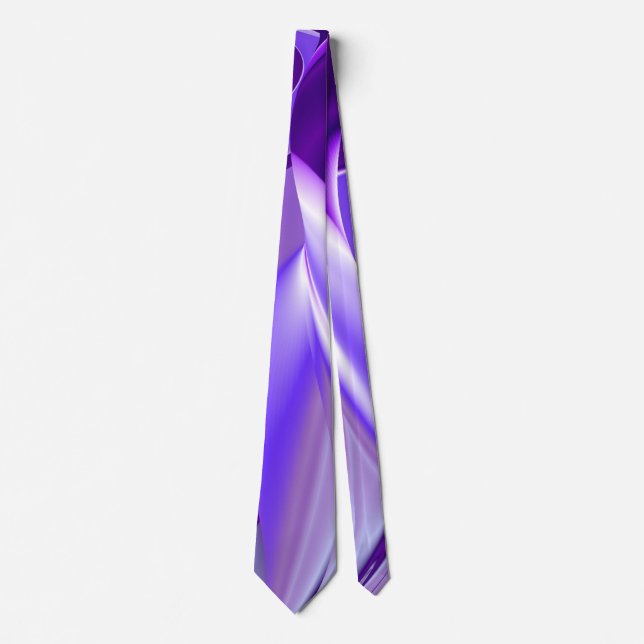 Purple Dream , Abstract Fantasy Rainbow-Art Neck Tie (Front)