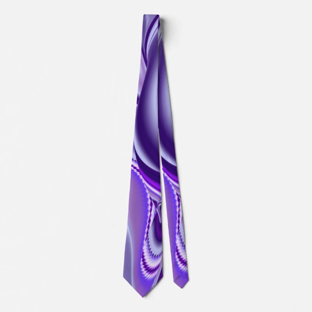 Purple Dream , Abstract Fantasy Rainbow-Art Neck Tie (Front)