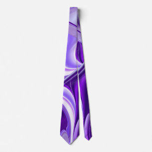 Purple Dream , Abstract Fantasy Rainbow-Art Neck Tie