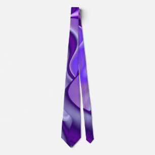 Purple Dream , Abstract Fantasy Rainbow-Art Neck Tie