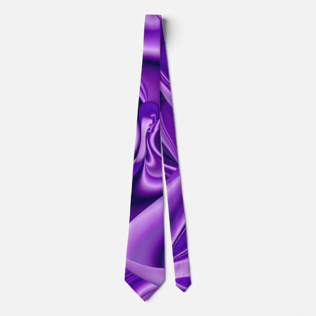 Purple Dream , Abstract Fantasy Rainbow-Art Neck Tie (Front)