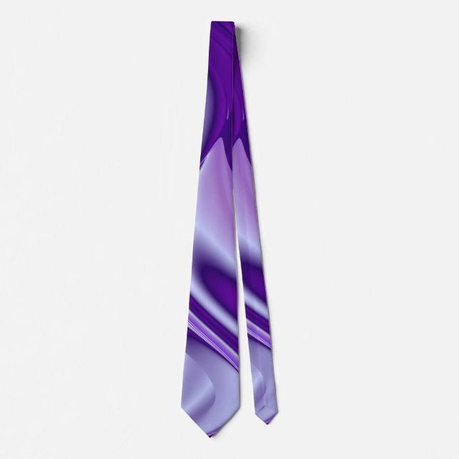 Purple Dream , Abstract Fantasy Rainbow-Art Neck Tie (Front)