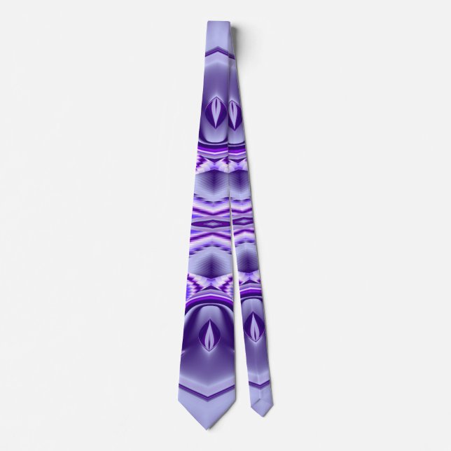 Purple Dream , Abstract Fantasy Rainbow-Art Neck Tie (Front)